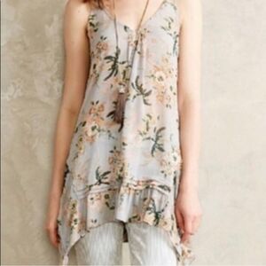 Maeve Floral Tunic Top in Soft Pastels